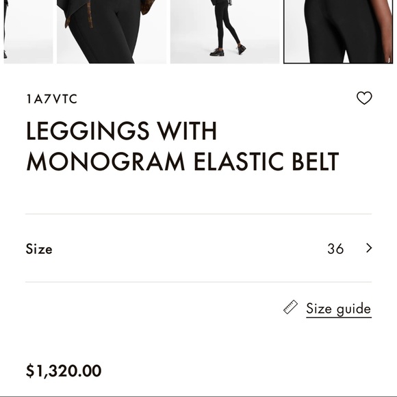 LOUIS VUITTON RED LEGGINGS SIZE 36 - Picture 10 of 12